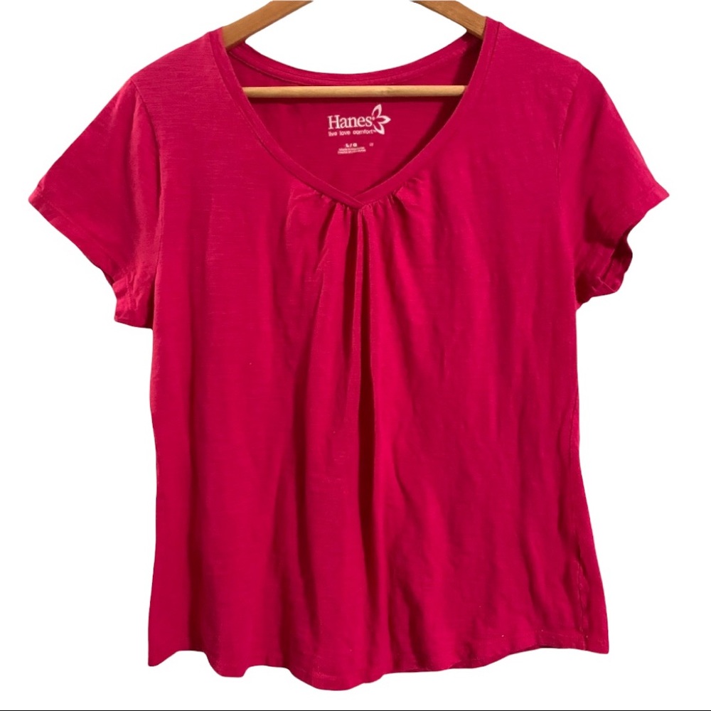 Hanes Red Cotton Top L